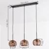 Mulstrand hanging light, pendant light brown, 3-light sources