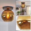 Koyoto ceiling light, globe light 25 cm gold, 1-light source