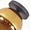 Koyoto ceiling light, globe light 25 cm gold, 1-light source
