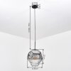 Ripoll hanging light, globe light, pendant light clear, Smoke-coloured, 1-light source