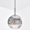 Ripoll hanging light, globe light, pendant light clear, Smoke-coloured, 1-light source