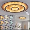 Lidor ceiling light LED gold, black, 1-light source, Remote control
