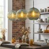 Koyoto hanging light, globe light, pendant light 30 cm green, 3-light sources