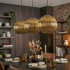 Koyoto hanging light, globe light, pendant light 30 cm gold, 3-light sources