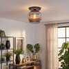 Ripoll ceiling light, globe light Smoke-coloured, 1-light source