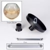 Ripoll ceiling light, globe light Amber, clear, 1-light source