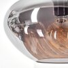 Mertola hanging light, pendant light Smoke-coloured, 1-light source