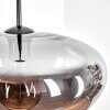 Mertola hanging light, pendant light Smoke-coloured, 1-light source