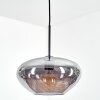 Mertola hanging light, pendant light Smoke-coloured, 1-light source