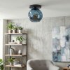 Ripoll ceiling light, globe light blue, 1-light source