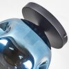 Ripoll ceiling light, globe light blue, 1-light source