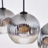 Ripoll hanging light, globe light, pendant light clear, Smoke-coloured, 4-light sources