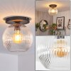Koyoto ceiling light, globe light 25 cm clear, 1-light source
