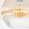 Koyoto ceiling light, globe light 25 cm Amber, clear, 1-light source