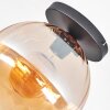 Koyoto ceiling light, globe light 30 cm Amber, 1-light source