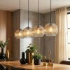 Ripoll hanging light, globe light, pendant light Amber, clear, 4-light sources