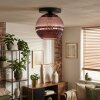Koyoto ceiling light, globe light 25 cm coppery, 1-light source