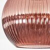 Koyoto ceiling light, globe light 25 cm coppery, 1-light source