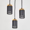 Fenik hanging light, pendant light, Cluster pendant lamp black, 3-light sources