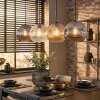 Ripoll hanging light, globe light, pendant light Amber, clear, Smoke-coloured, 4-light sources