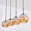 Ripoll hanging light, globe light, pendant light Amber, 4-light sources