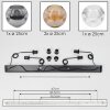 Ripoll hanging light, globe light, pendant light Amber, clear, Smoke-coloured, 4-light sources