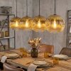 Ripoll hanging light, globe light, pendant light gold, clear, 4-light sources