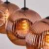 Ripoll hanging light, globe light, pendant light coppery, 4-light sources