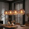 Ripoll hanging light, globe light, pendant light clear, coppery, 4-light sources