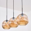 Ripoll hanging light, globe light, pendant light Amber, 3-light sources