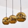 Ripoll hanging light, globe light, pendant light gold, 3-light sources