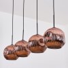 Ripoll hanging light, globe light, pendant light coppery, 4-light sources