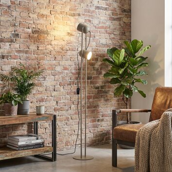 Horen floor lamp sand-coloured, 2-light sources