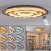 Lidor ceiling light LED gold, copper, black, 1-light source, Remote control