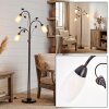 Mirelia floor lamp rust-coloured, black, 3-light sources