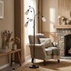 Mirelia floor lamp rust-coloured, black, 3-light sources