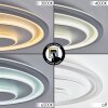 Rarel ceiling light LED chrome, grey, silver, white, 1-light source