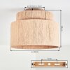 Smilla ceiling light beige, 1-light source