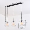 Ripoll hanging light, globe light, pendant light clear, 3-light sources