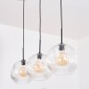 Ripoll hanging light, globe light, pendant light clear, 3-light sources