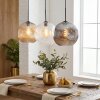 Ripoll hanging light, globe light, pendant light Amber, clear, Smoke-coloured, 3-light sources