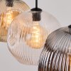 Ripoll hanging light, globe light, pendant light Amber, clear, Smoke-coloured, 3-light sources