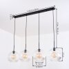 Ripoll hanging light, globe light, pendant light clear, 4-light sources