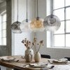Ripoll hanging light, globe light, pendant light Amber, clear, Smoke-coloured, 4-light sources