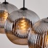 Ripoll hanging light, globe light, pendant light Smoke-coloured, 4-light sources