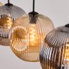Ripoll hanging light, globe light, pendant light Amber, Smoke-coloured, 4-light sources