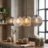 Ripoll hanging light, globe light, pendant light Amber, clear, Smoke-coloured, 4-light sources