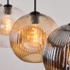 Ripoll hanging light, globe light, pendant light Amber, clear, Smoke-coloured, 4-light sources