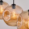 Ripoll hanging light, globe light, pendant light Amber, 4-light sources