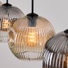 Ripoll hanging light, globe light, pendant light Amber, clear, Smoke-coloured, 4-light sources